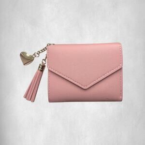 Pink Tassel Small Wallet